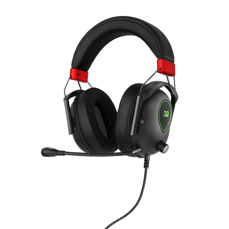 Enhanced Noise-Cancelling Gaming Headphones with Wired Multi-Channel Microphone