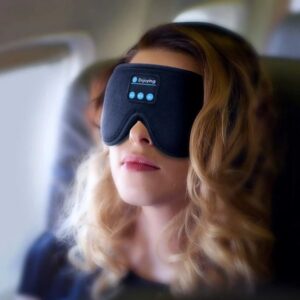 Wi-fi Bluetooth 3D Eye Masks Headset for Sleep – Stereo Head-mounted Shading Eye Masks, Detachable and Washable